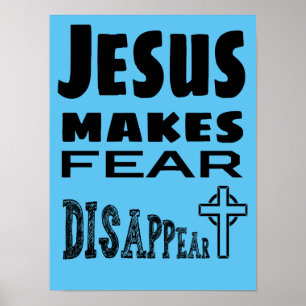 Poster Jesus Faz Medo Desaparecer