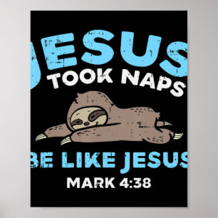 Poster Jesus fez sesta Bíblia engraçada Verdadeiramente C