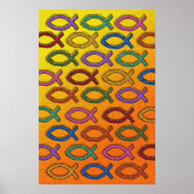 PÓSTER JESUS FISH DESIGN (Frente)