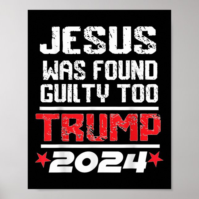 Poster Jesus Foi Considerado Culpado Para Levar A América (Frente)
