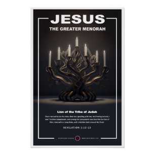 Póster Jesus - Grande Menorah