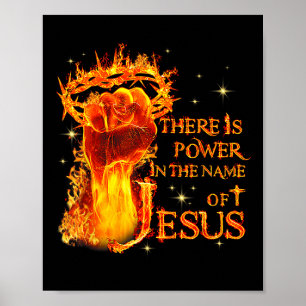 Poster Jesus Há Poder No Nome De Jesus Christia