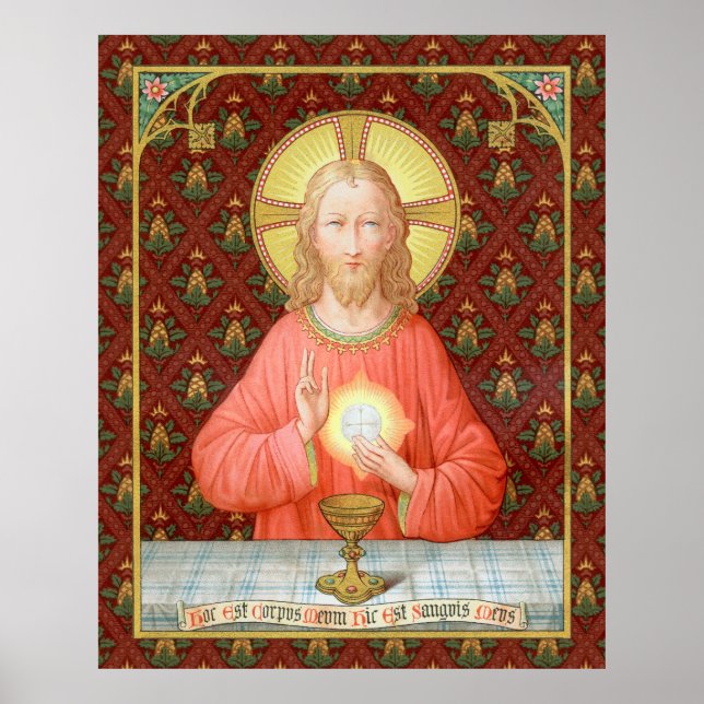 Poster Jesus Instituindo a Santa Comunhão (SAU 045) (Frente)