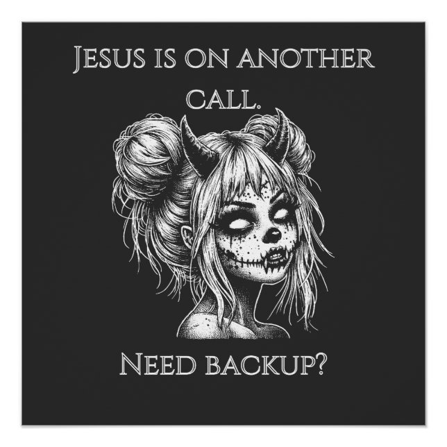 Póster Jesus Is on Another Phone – Succubus Backup (Frente)
