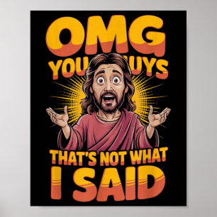 Poster Jesus Isso Não é O Que Disse Deus Religioso Cristã