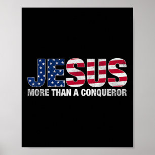 Poster Jesus Mais Do Que Um Conquistador Design de Bandei
