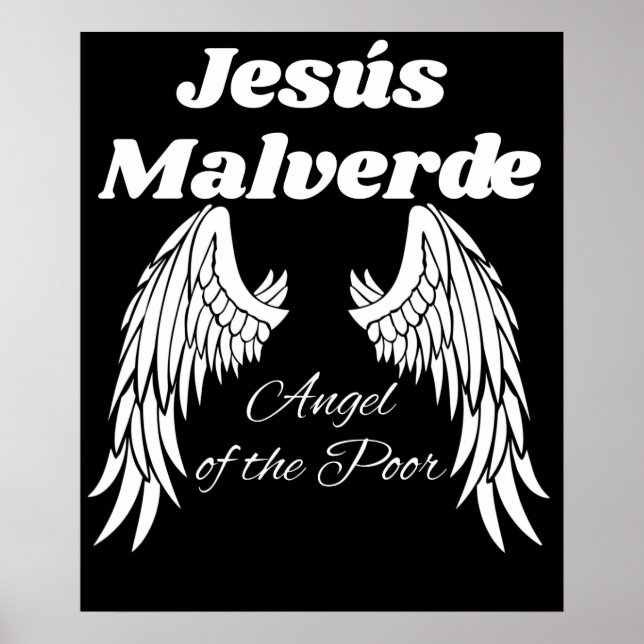 Poster Jesus Malverde Angel Do Pobre Jesus Malverde (Frente)