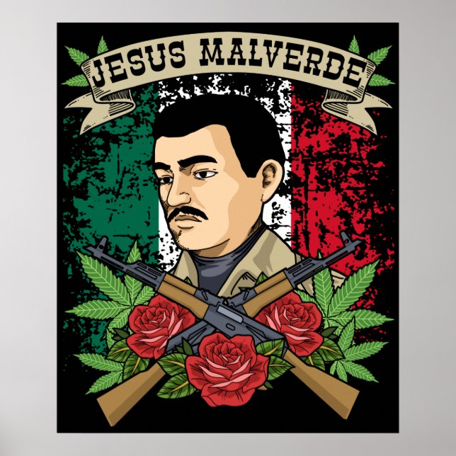 Poster Jesus Malverde Gift Women & Men Jesus Malverde (Frente)
