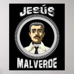 Poster Jesus Malverde Mexicano Hero Gift Jesus Malverde