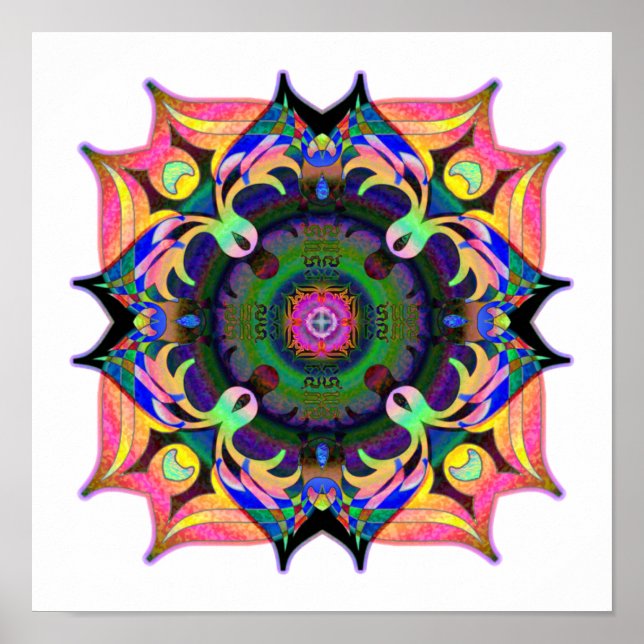 Poster Jesus Mandala (Frente)