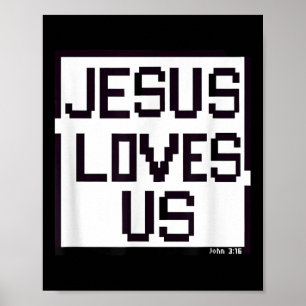 Poster Jesus me ama a nós, fé cristã Jesus Beli