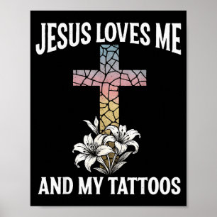 Poster Jesus Me Ama E Minhas Tatuagens _1