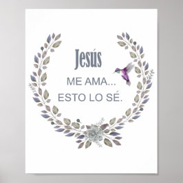 Poster Jesus me ama lo se
