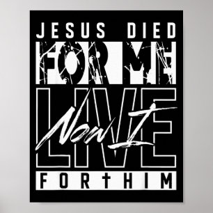 Poster Jesus Morreu Por Mim Agora Eu Vivo Para Ele Rel Cr