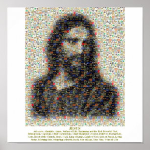 Poster Jesus Mosaico