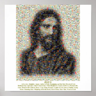 Poster Jesus Mosaico