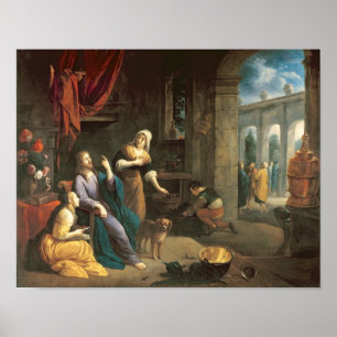 Póster Jesus na Casa de Martha e Maria