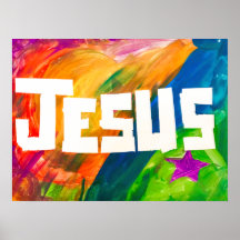 Poster - Jesus na cor do cheio