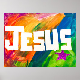 Poster - Jesus na cor do cheio