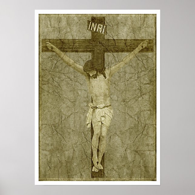 Póster Jesus na Cruz (Frente)