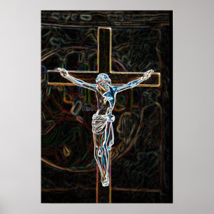 Póster Jesus na cruz