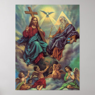 Póster Jesus nas Nuvens