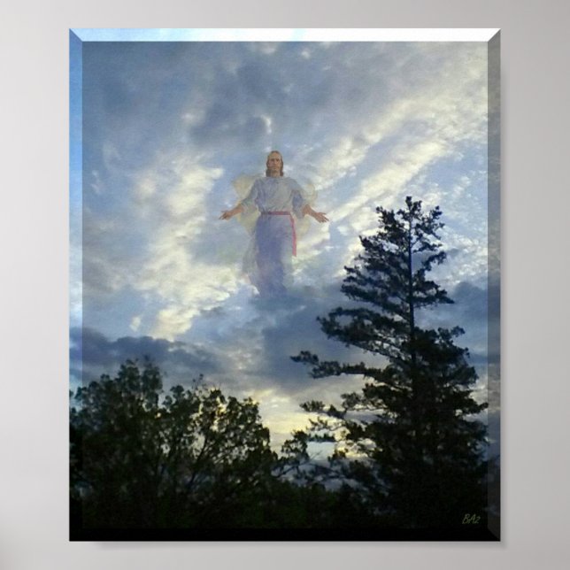 Póster Jesus nas Nuvens (Frente)