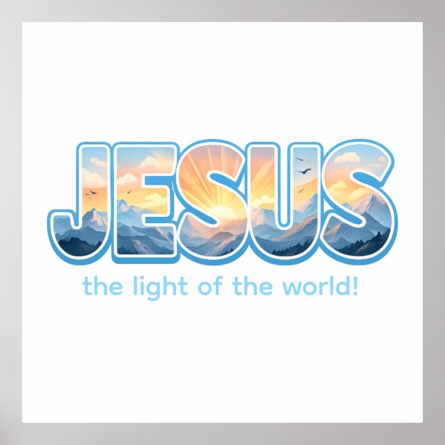 Poster Jesus Nascer do Sol (Frente)