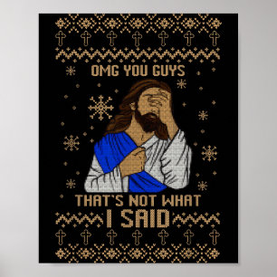 Poster Jesus Natal Feio Omg Pessoal Isso Não É O Que