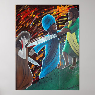 Poster Jesus Negro preso em Gethsemane