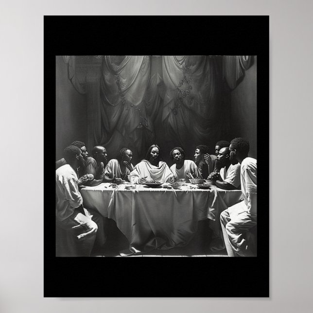 Poster Jesus Negro, Último Sacramento, Jesus 7 (Frente)