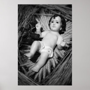 Póster Jesus no berço