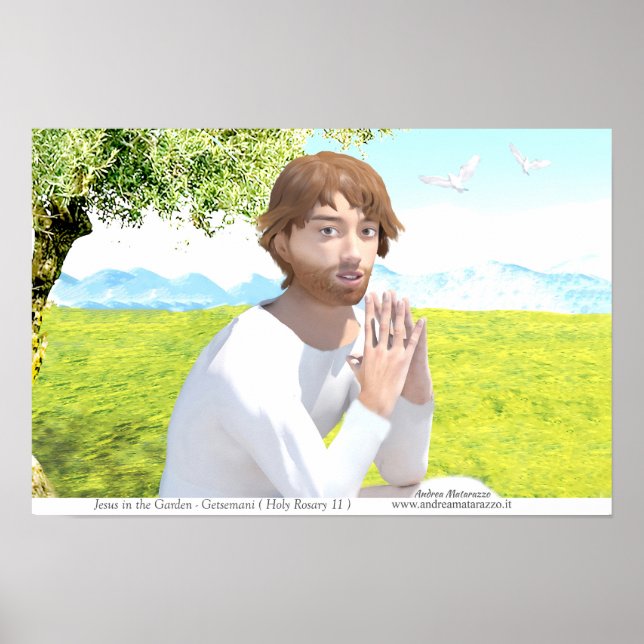 Poster Jesus no Jardim (Getsemani) (Frente)