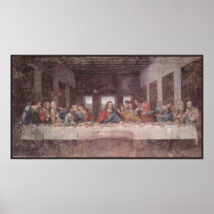 Poster Jesus no último jantar, Leonardo da Vinci