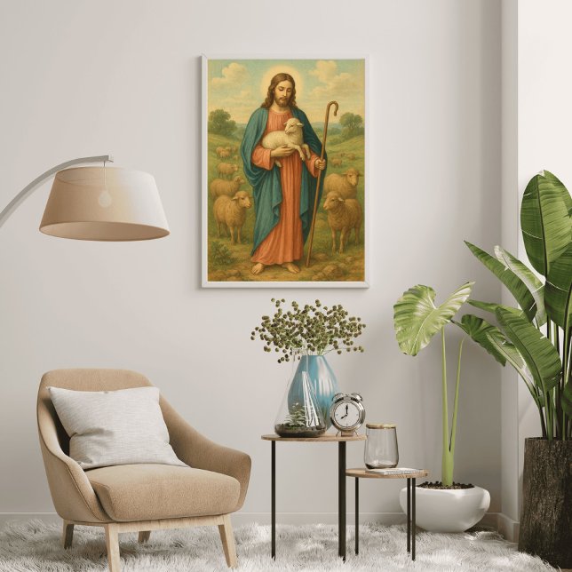 Poster Jesus O Bom Pastor (Criador carregado)