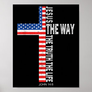 Poster Jesus O Caminho A Verdade A Vida Cruz Cristã