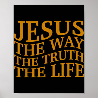 Poster Jesus O Caminho-verdade-vida Cristão Infantil Deus