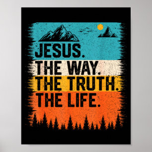Poster Jesus O Caminho Verdade Vida Mulheres Homens Crian