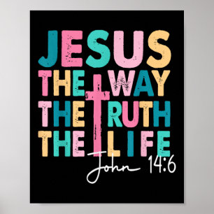Poster Jesus O Caminho Verdade Vida Mulheres Homens Crian