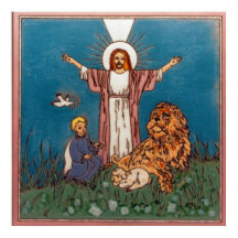 Jesus o Leão e o Cordeiro