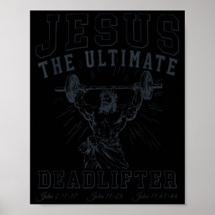 Poster Jesus O Levantador de Peso Definitivo - Jesus Leva