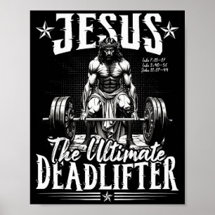Poster Jesus O Levantador de Peso Definitivo Jesus Levant
