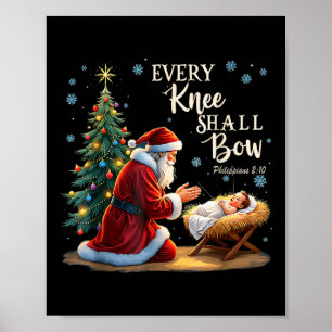 Poster Jesus Papai noel Natal Natal Natal Todos os Knee S