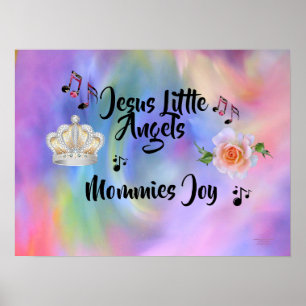 Poster Jesus Pequenos Anjos Mamãe Alegria