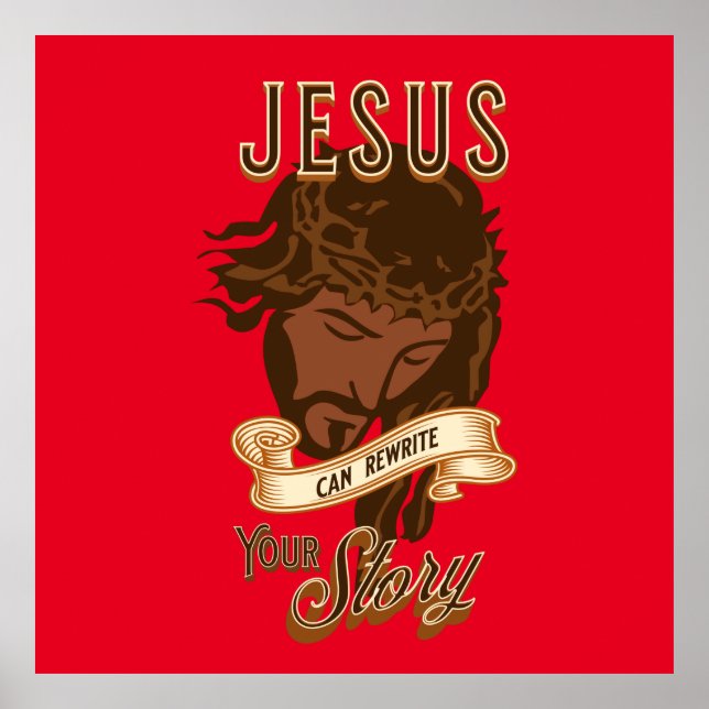 Poster Jesus Pode Reescrever Sua História (Frente)