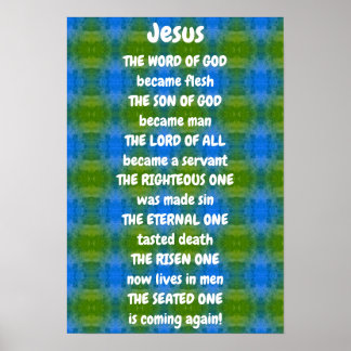 Poster Jesus Poem