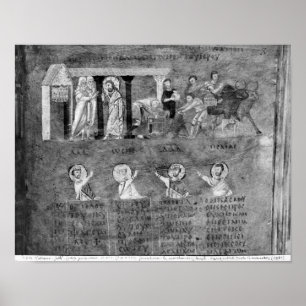 Poster Jesus que conduz os comerciantes do templo