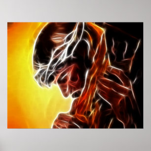 Póster Jesus que leva a cruz