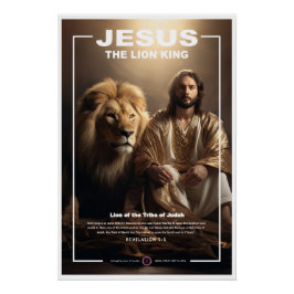 Póster Jesus - Rei Leão 1