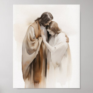 Poster Jesus Retrato - Arte de Bíblia Inspiradora